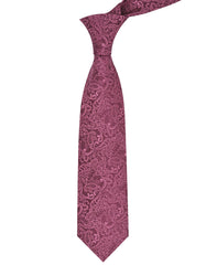 Maroon Paisley Tie