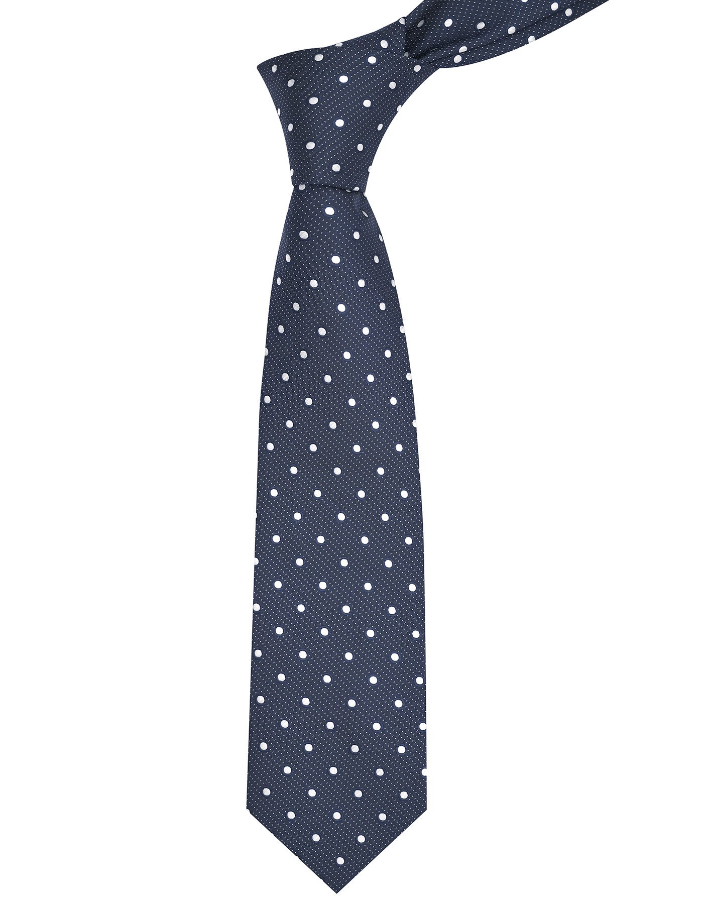 Navy Dotted Tie