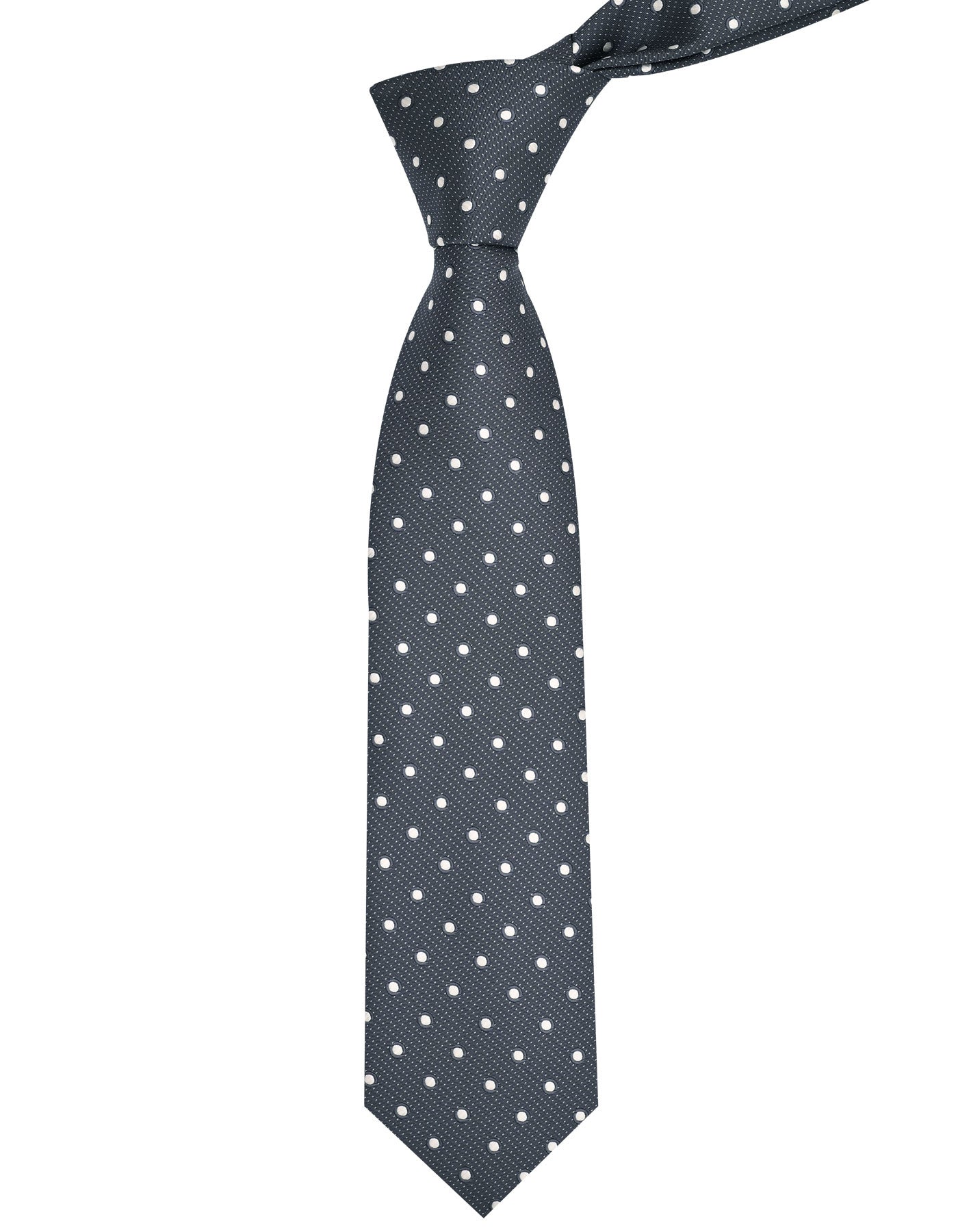 Grey Dotted Tie
