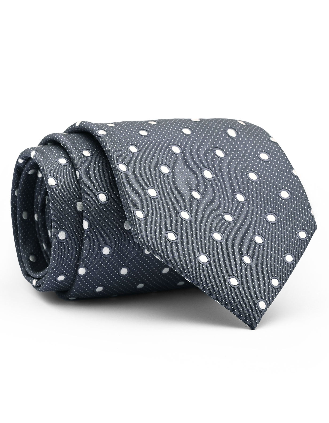 Grey Dotted Tie
