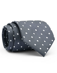 Grey Dotted Tie