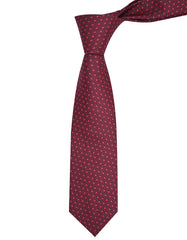 D Maroon Geometric Tie