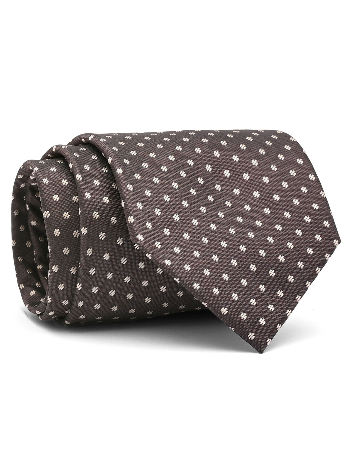 Brown Geometric Tie