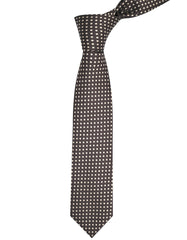 Brown Dotted Tie