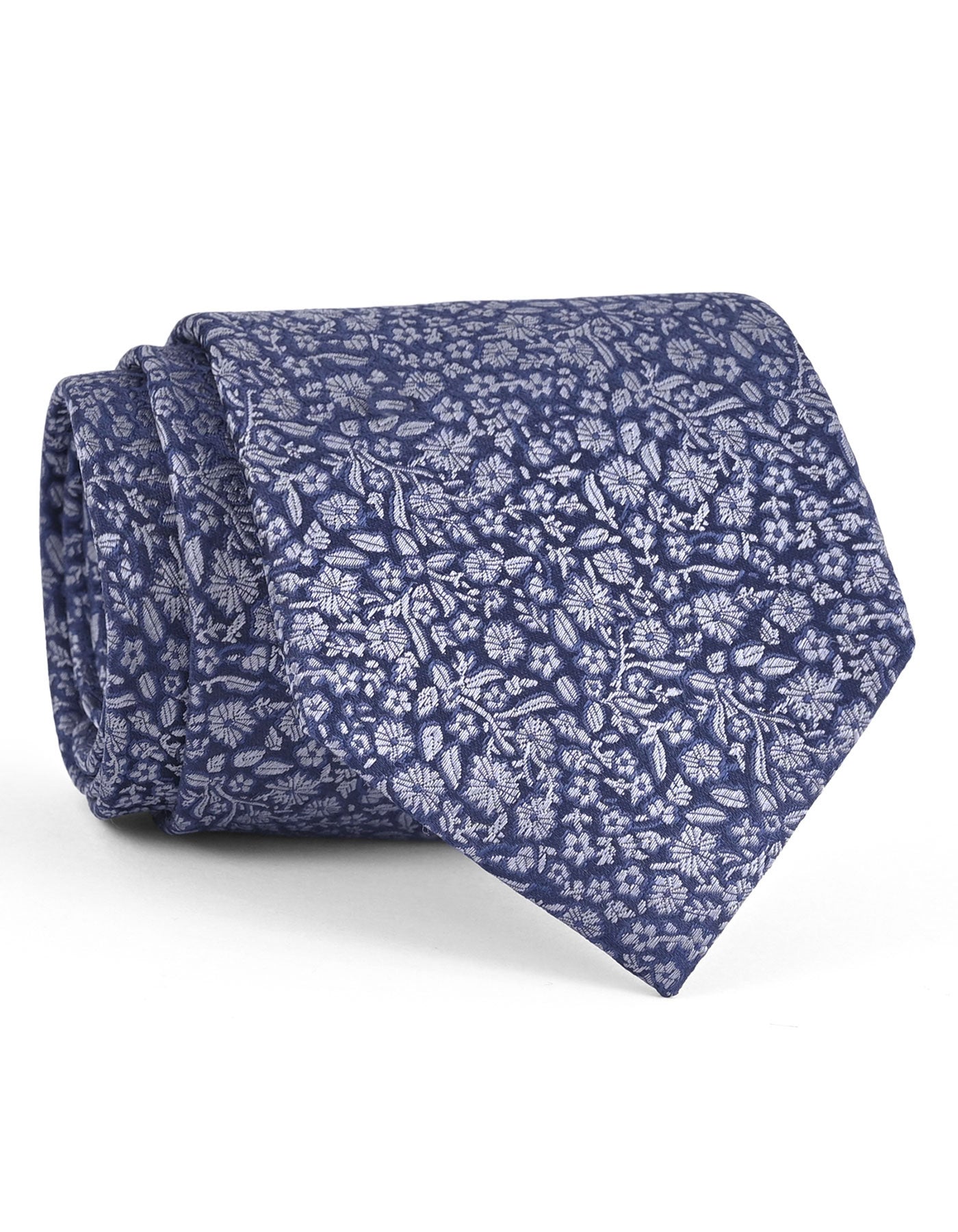 Grey Floral Tie