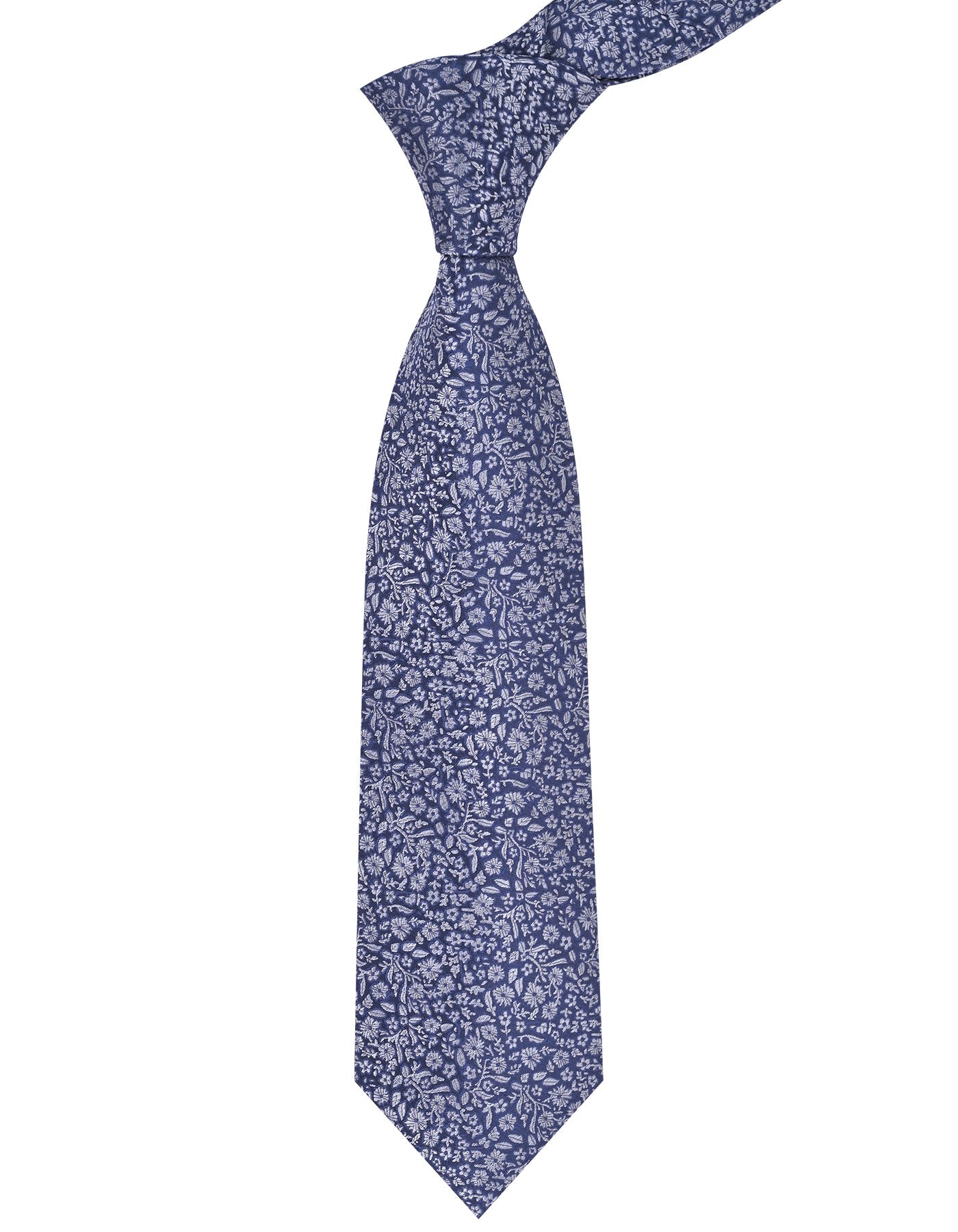 Grey Floral Tie