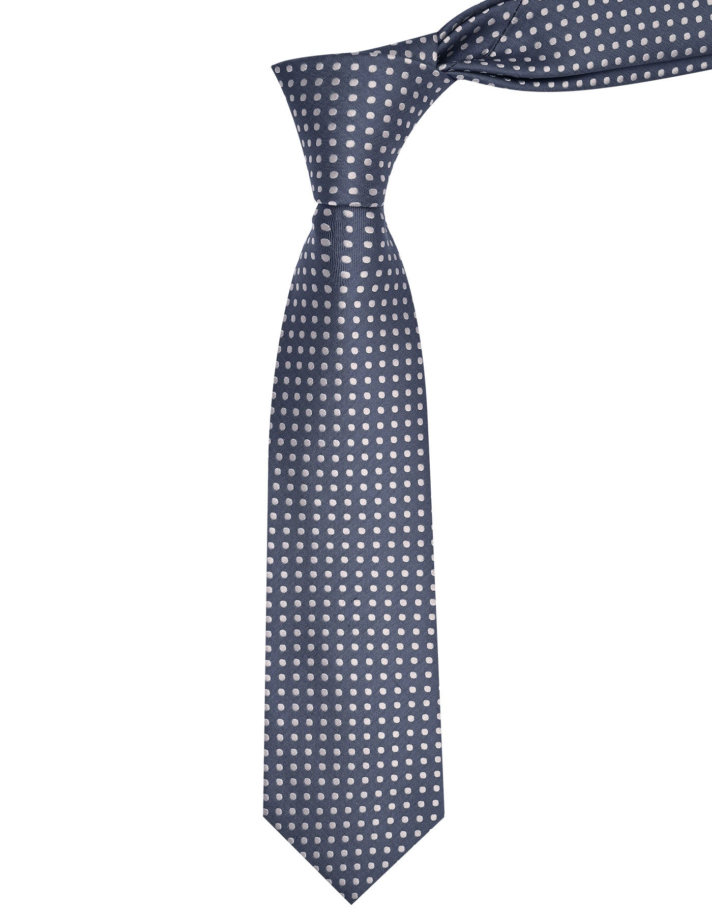 Grey Dotted Tie
