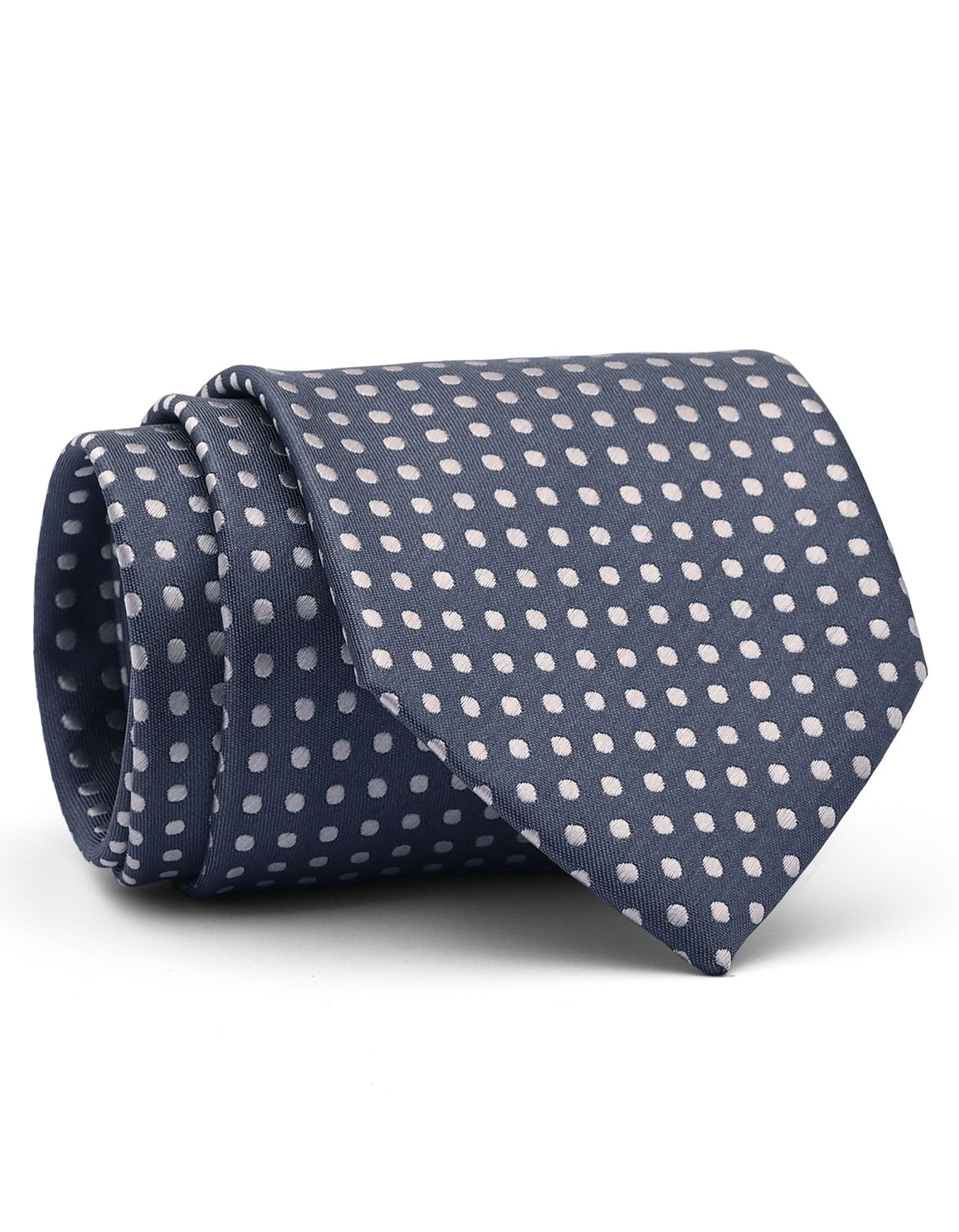 Grey Dotted Tie