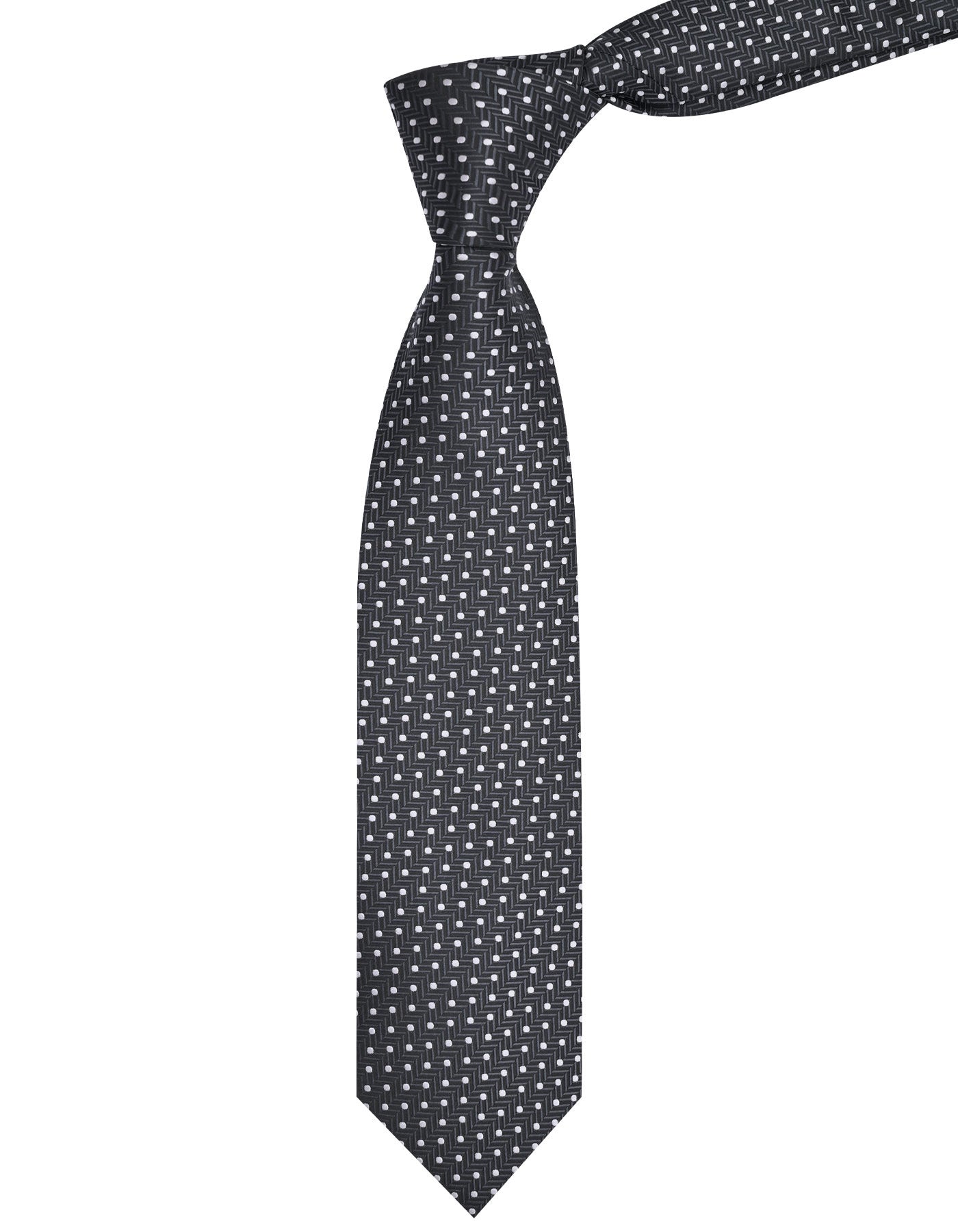 Charcoal Dotted Tie