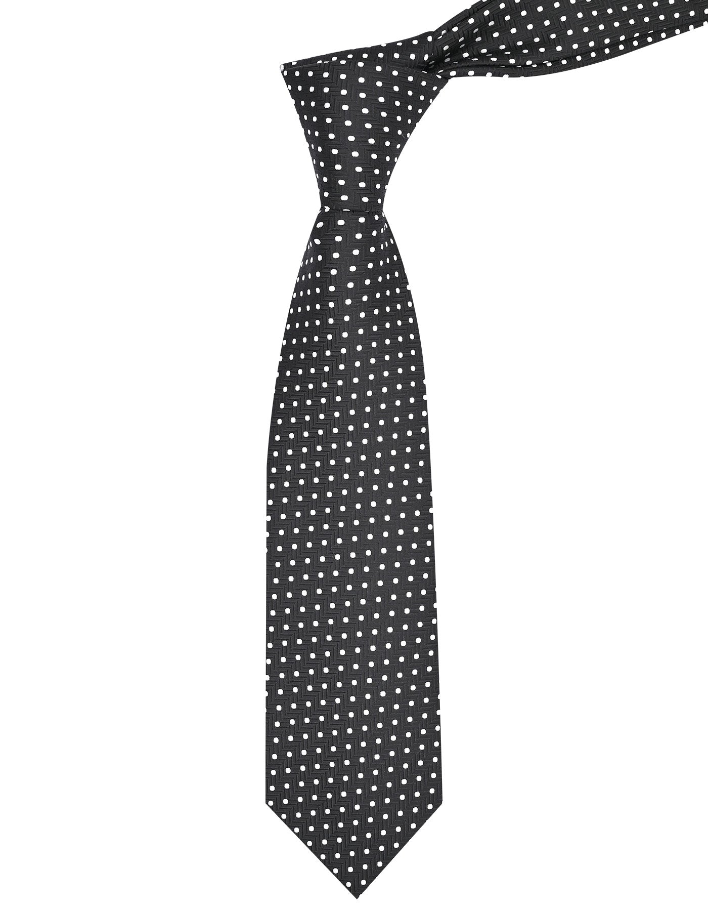 Black Dotted Tie