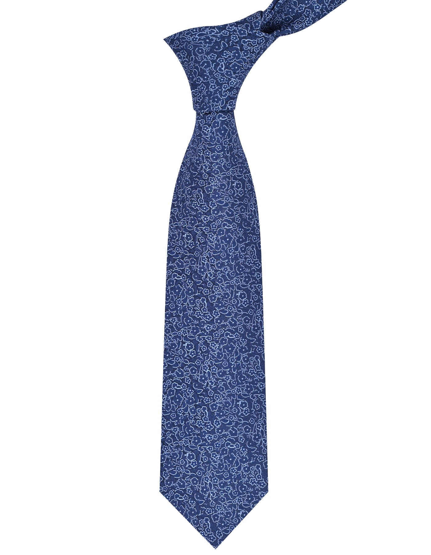 Navy Floral Tie