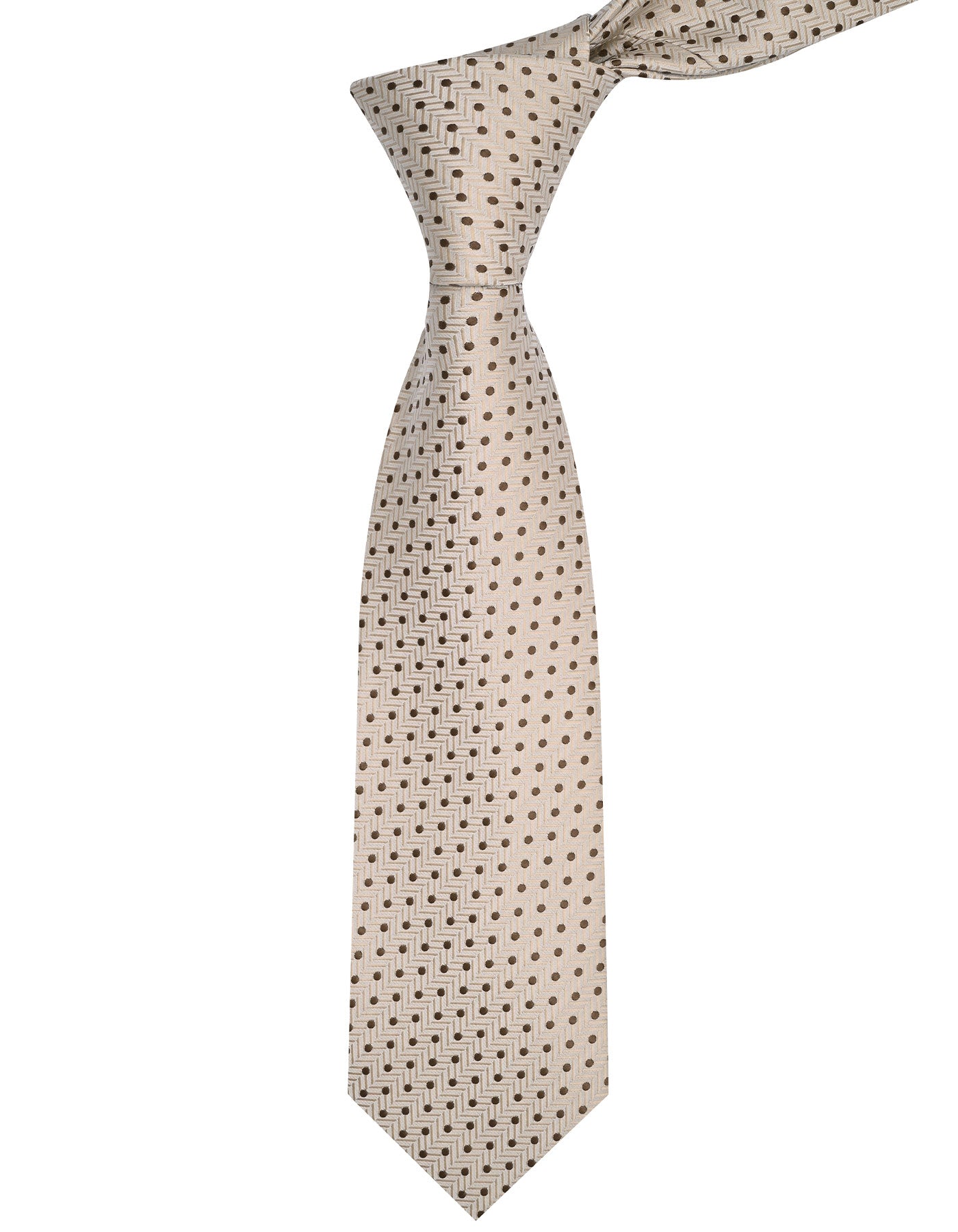 Beige Dotted Tie