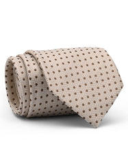 Beige Dotted Tie