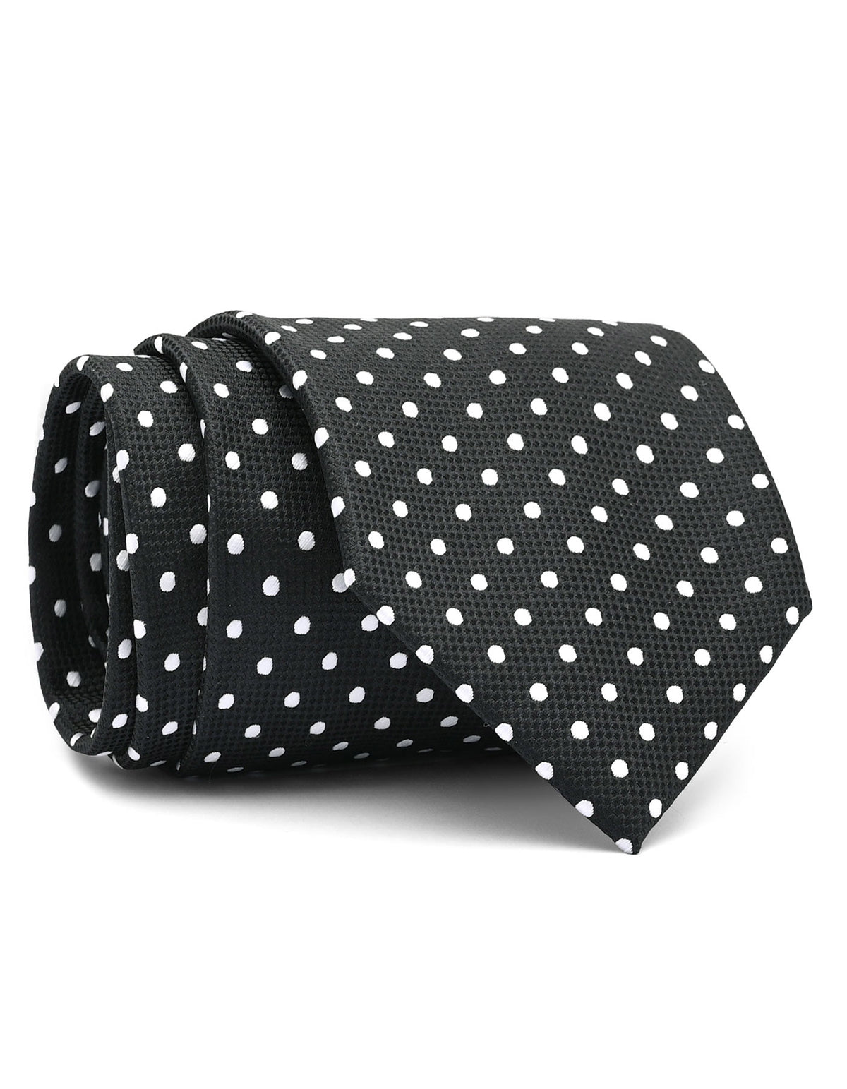 Black Dotted Tie