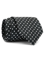 Black Dotted Tie