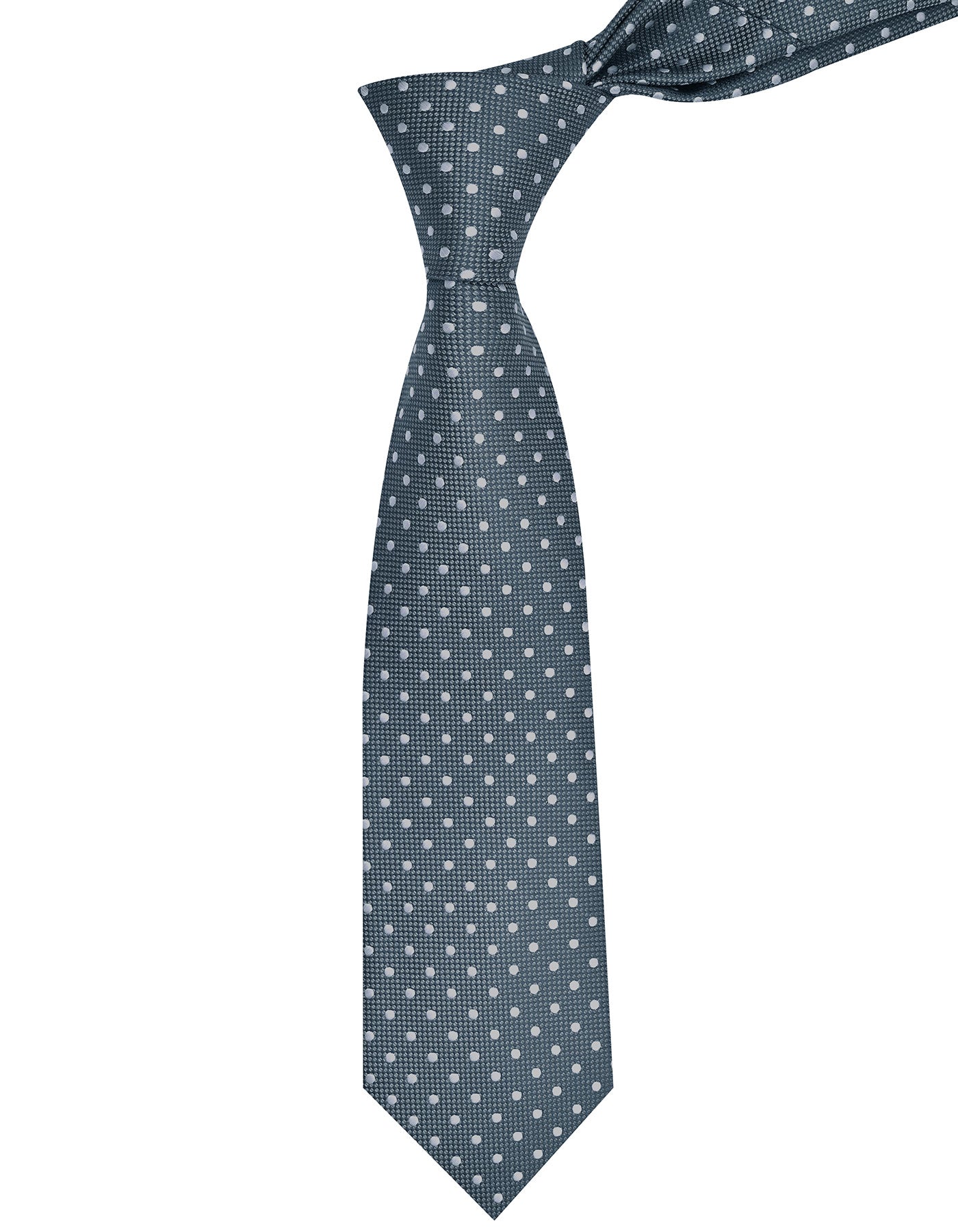 Grey Dotted Tie