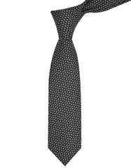 Black Floral Tie