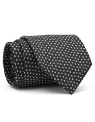Black Floral Tie