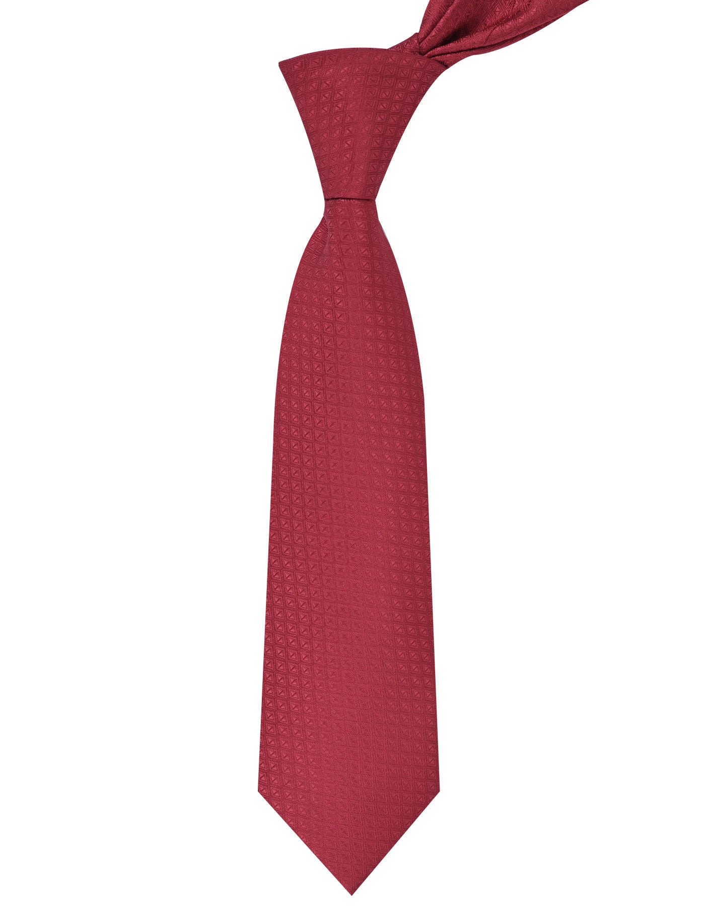 Red Geometric Tie