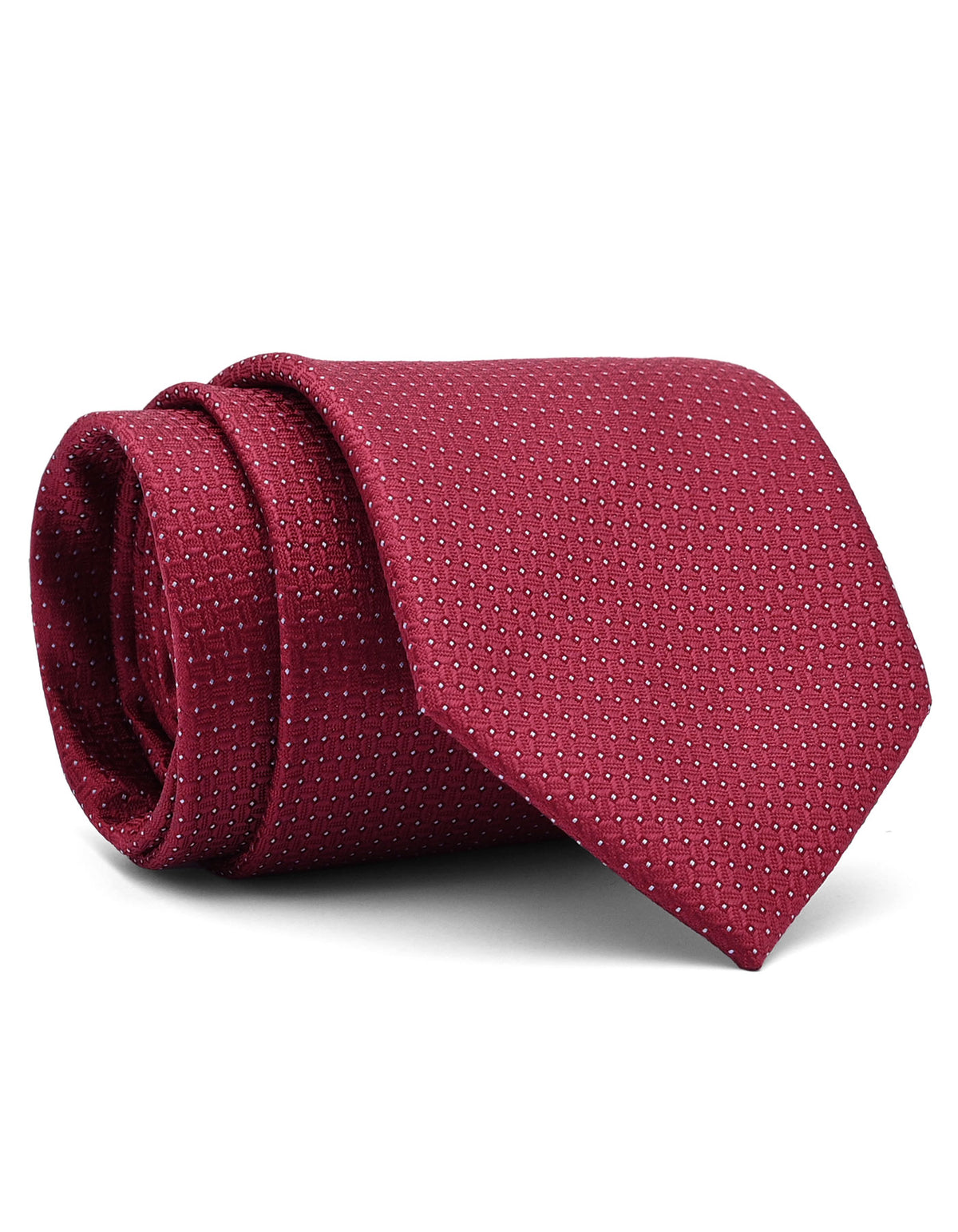 Maroon Dotted Tie