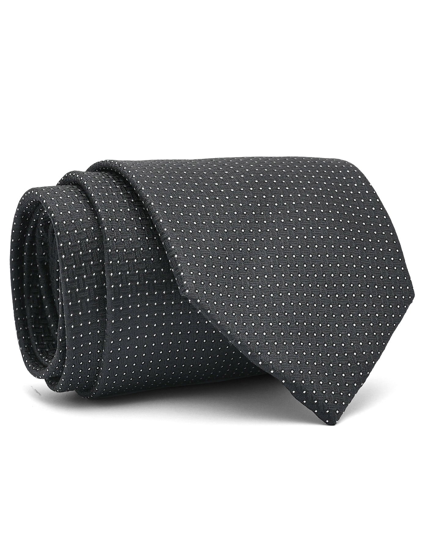 Black Dotted Tie