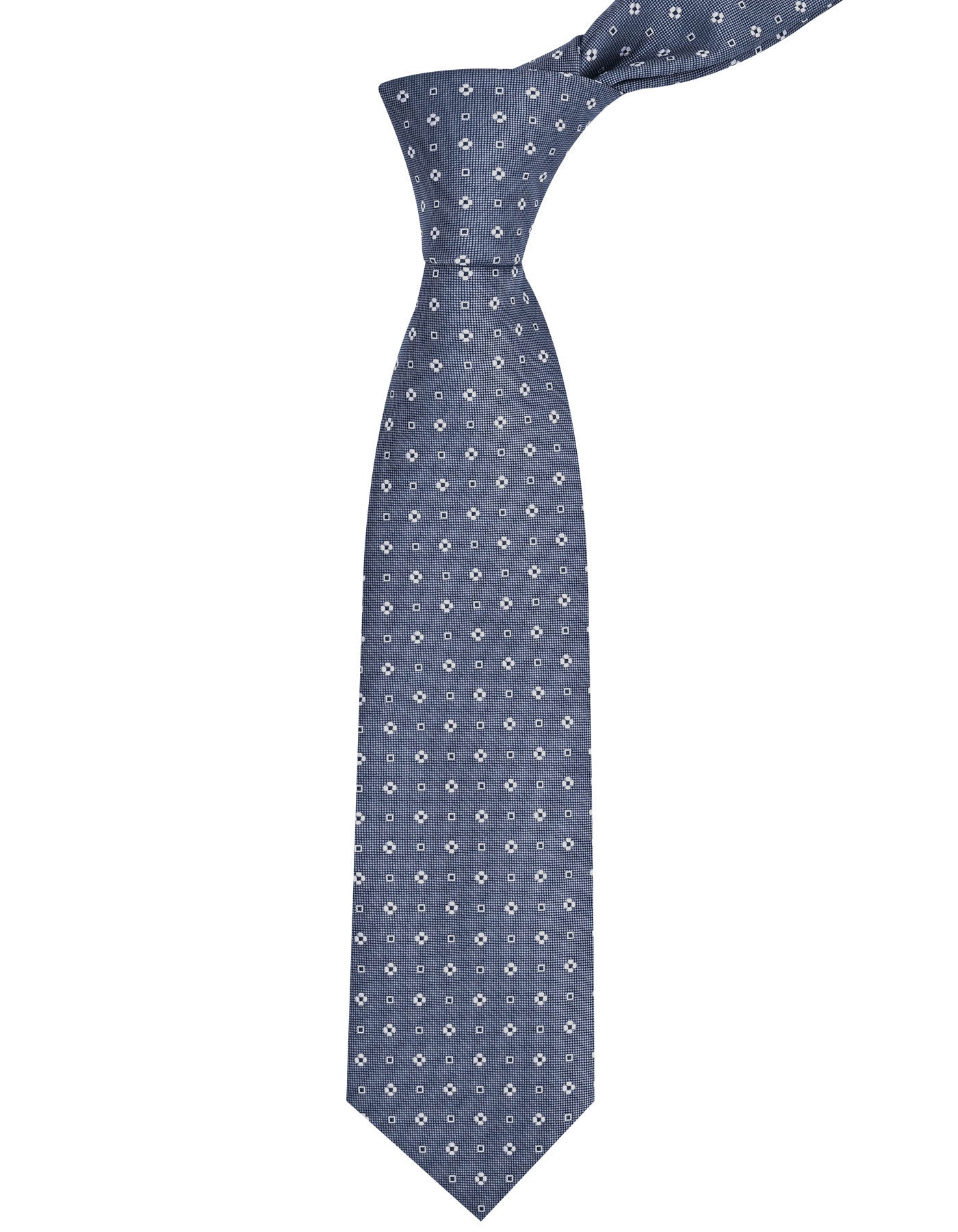 Grey Floral Tie