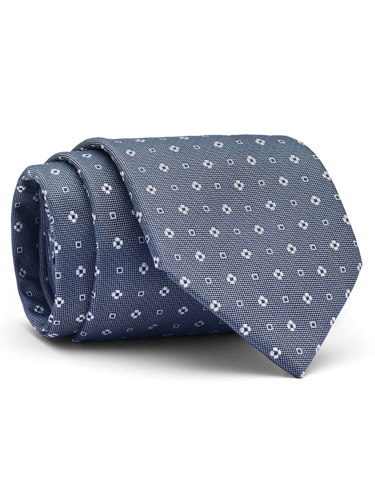 Grey Floral Tie
