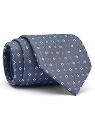 Grey Floral Tie