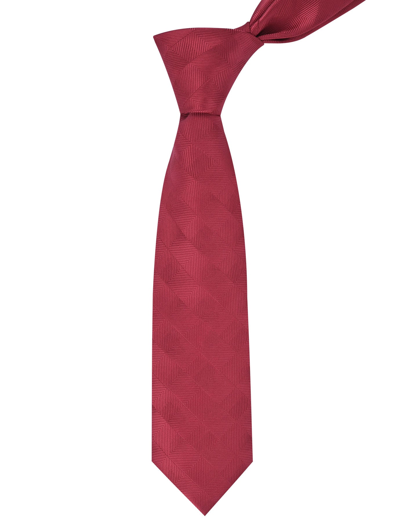 Red Geometric Tie