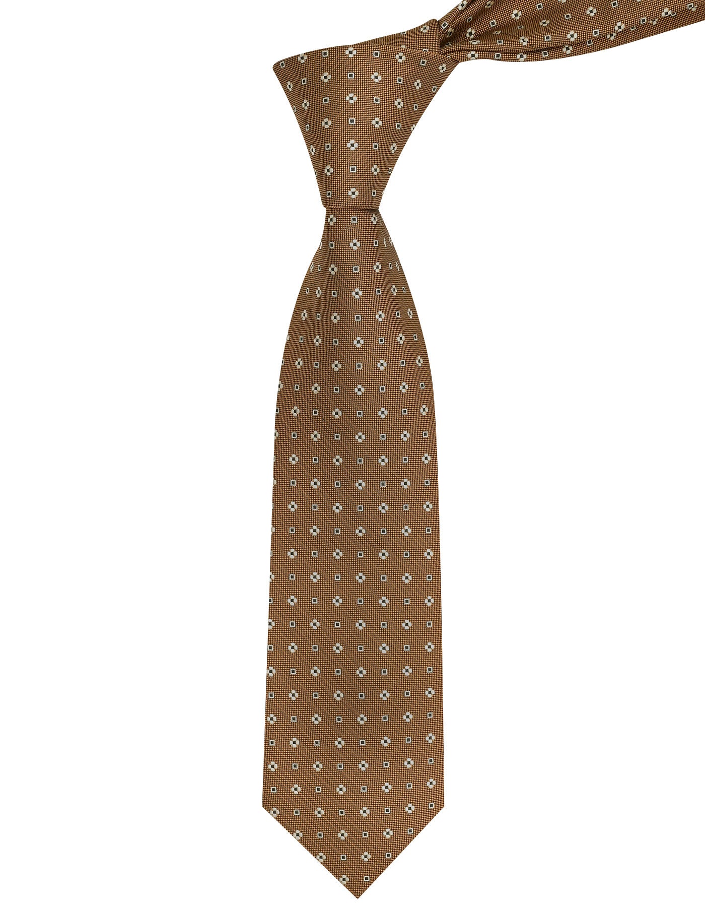 Coffee Floral Tie