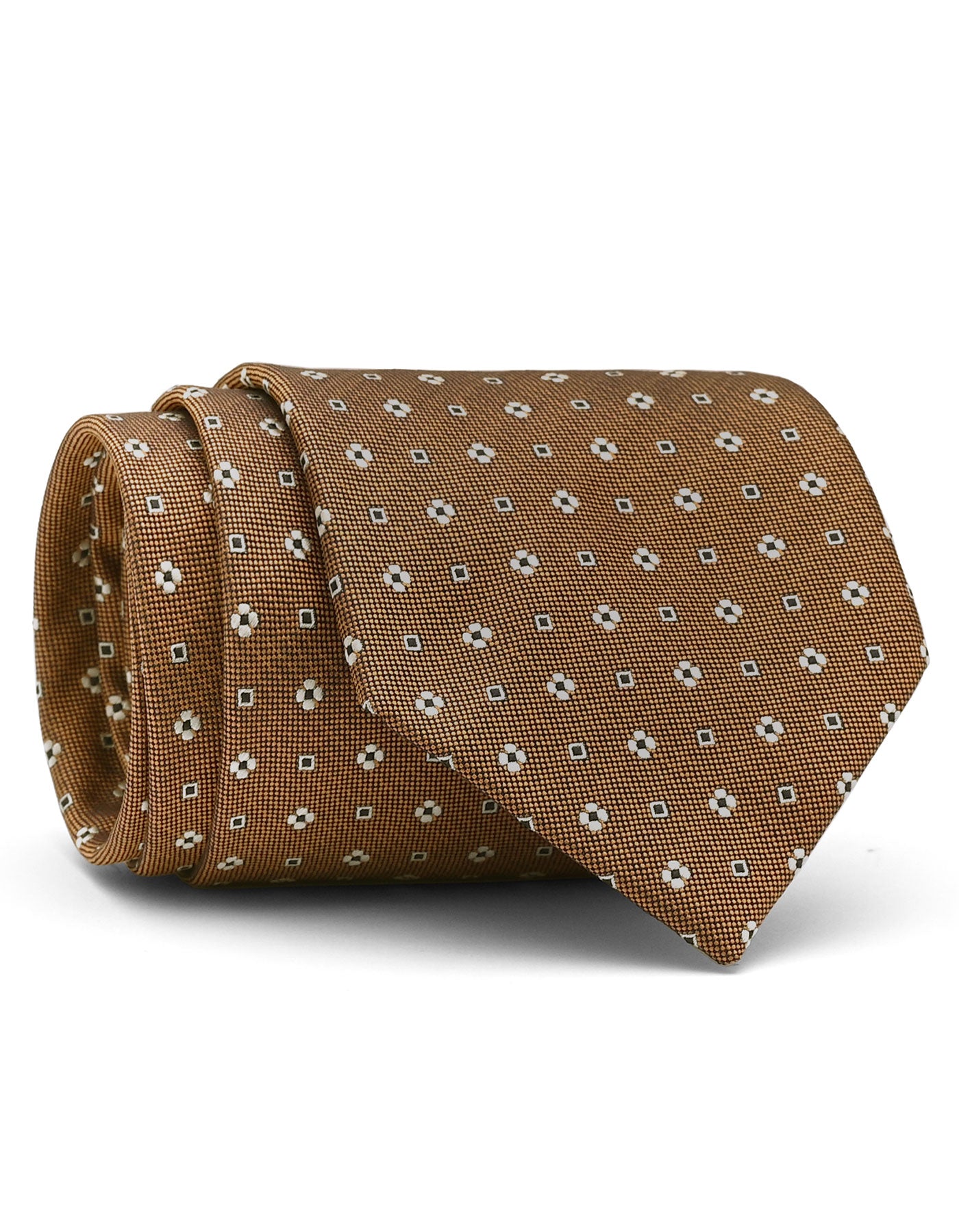 Coffee Floral Tie