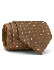 Coffee Floral Tie