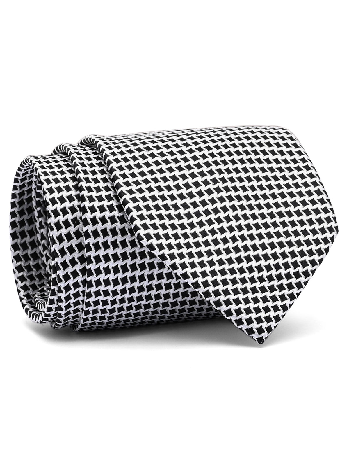 Silver Geometric Tie