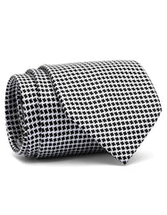 Silver Geometric Tie