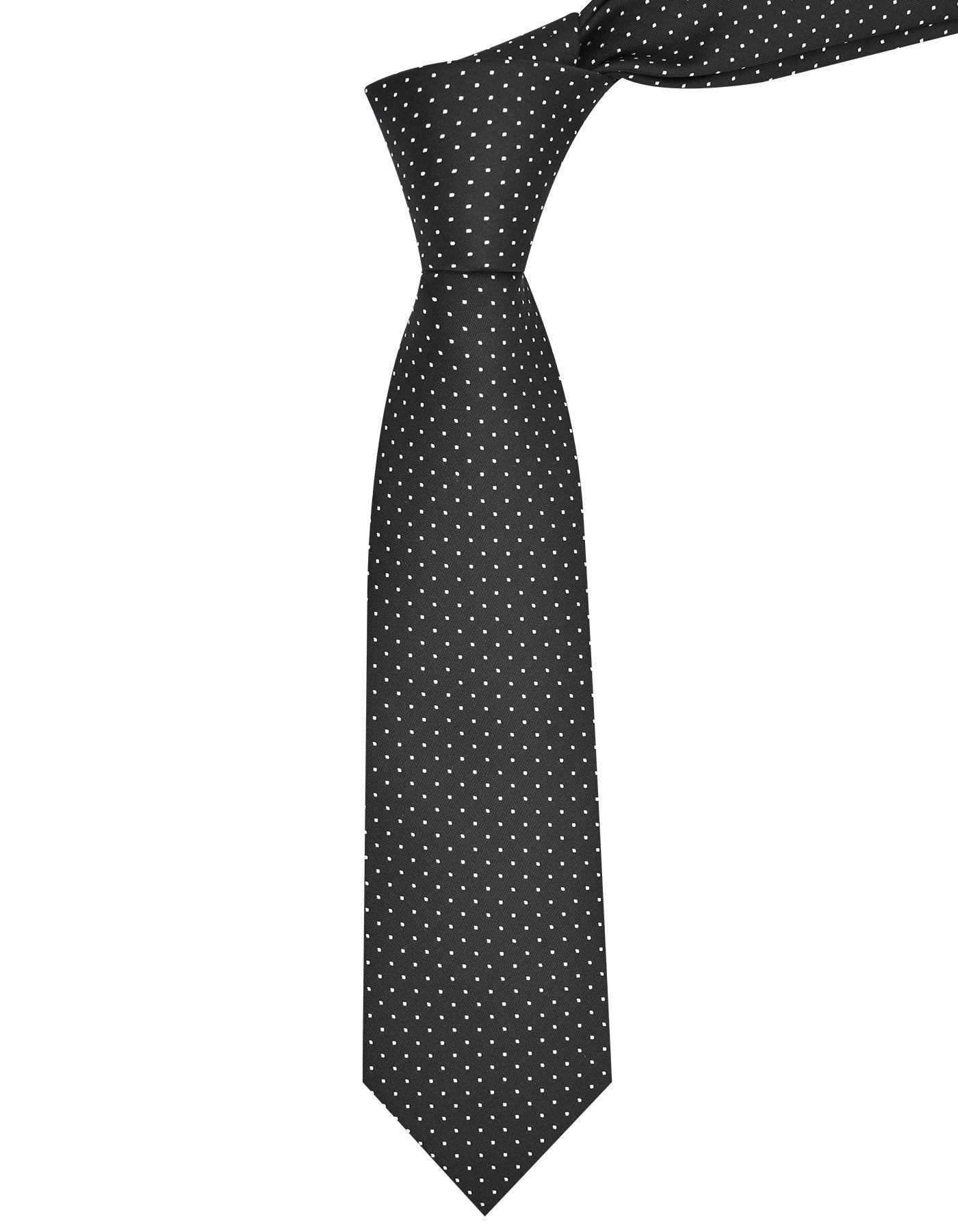 Black Dotted Tie