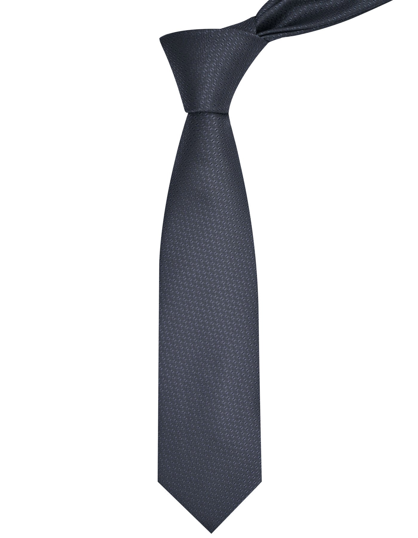 D Grey Geometric Tie