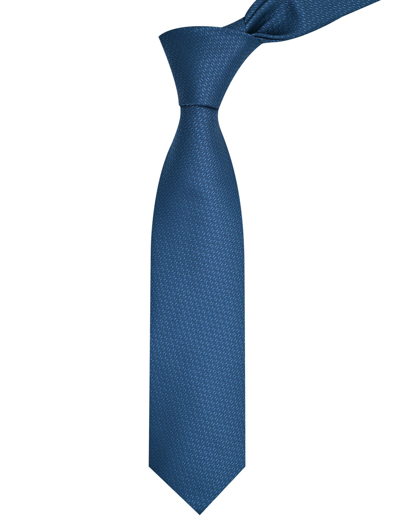 L Blue Geometric Tie