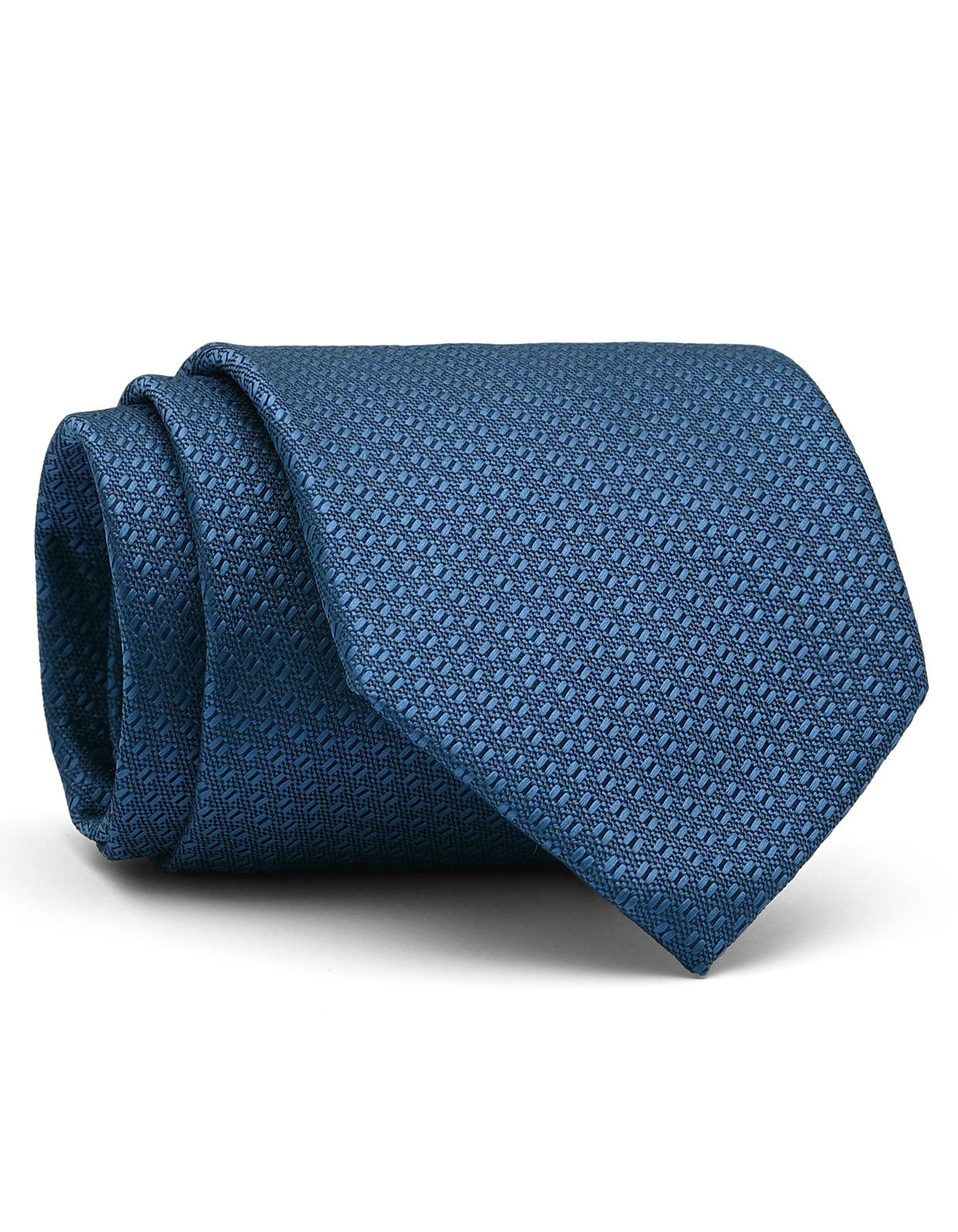 L Blue Geometric Tie