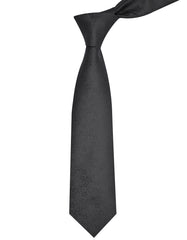 Black Floral Tie