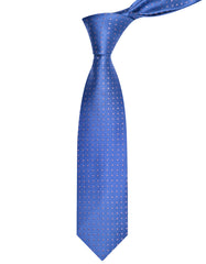 L Blue Dotted Tie