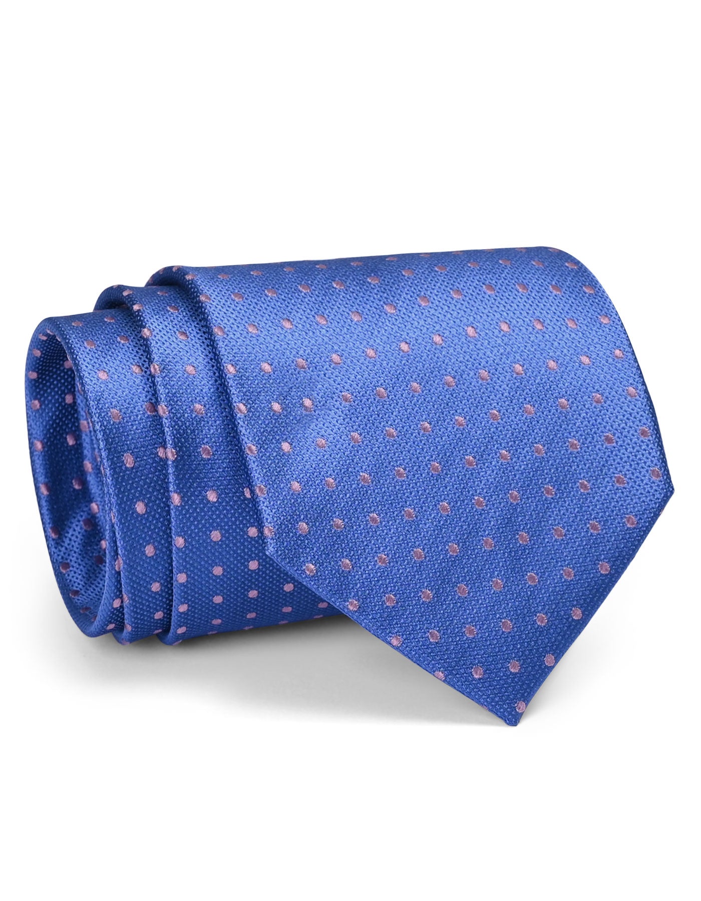 L Blue Dotted Tie