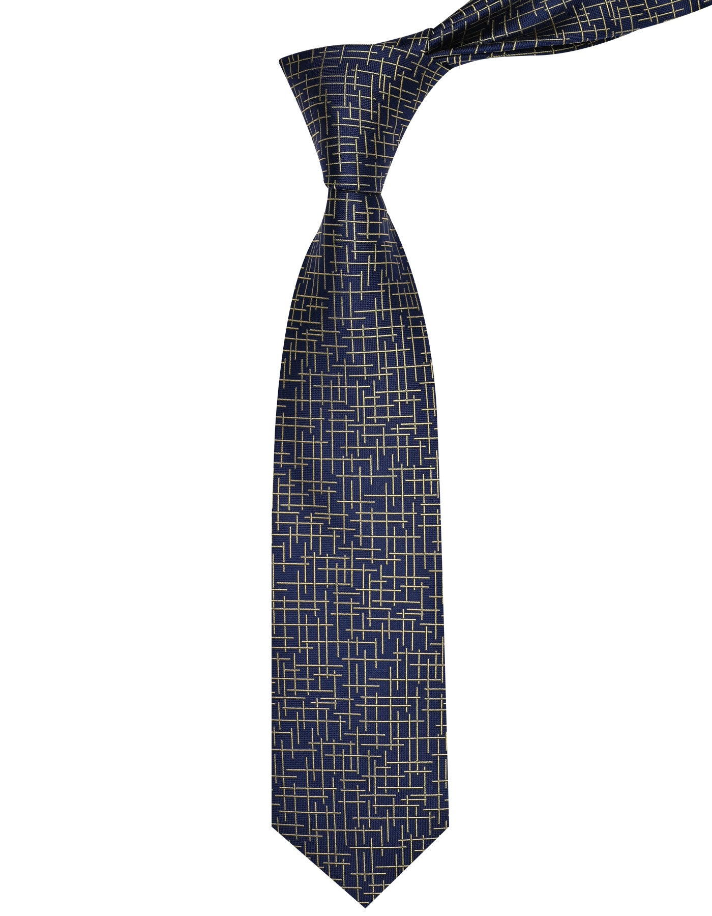 Blue Geometric Tie