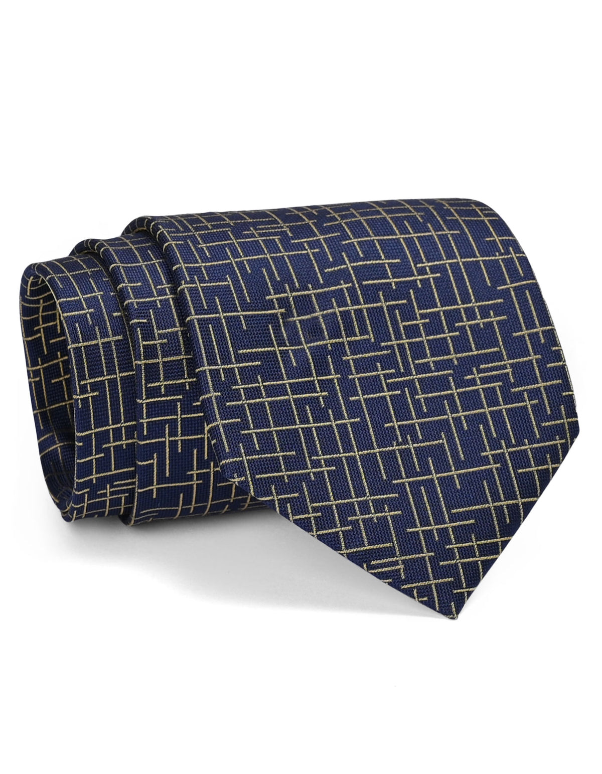 Blue Geometric Tie
