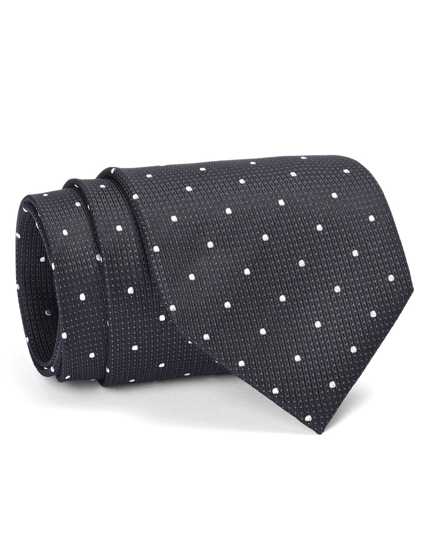 Black Dotted Tie