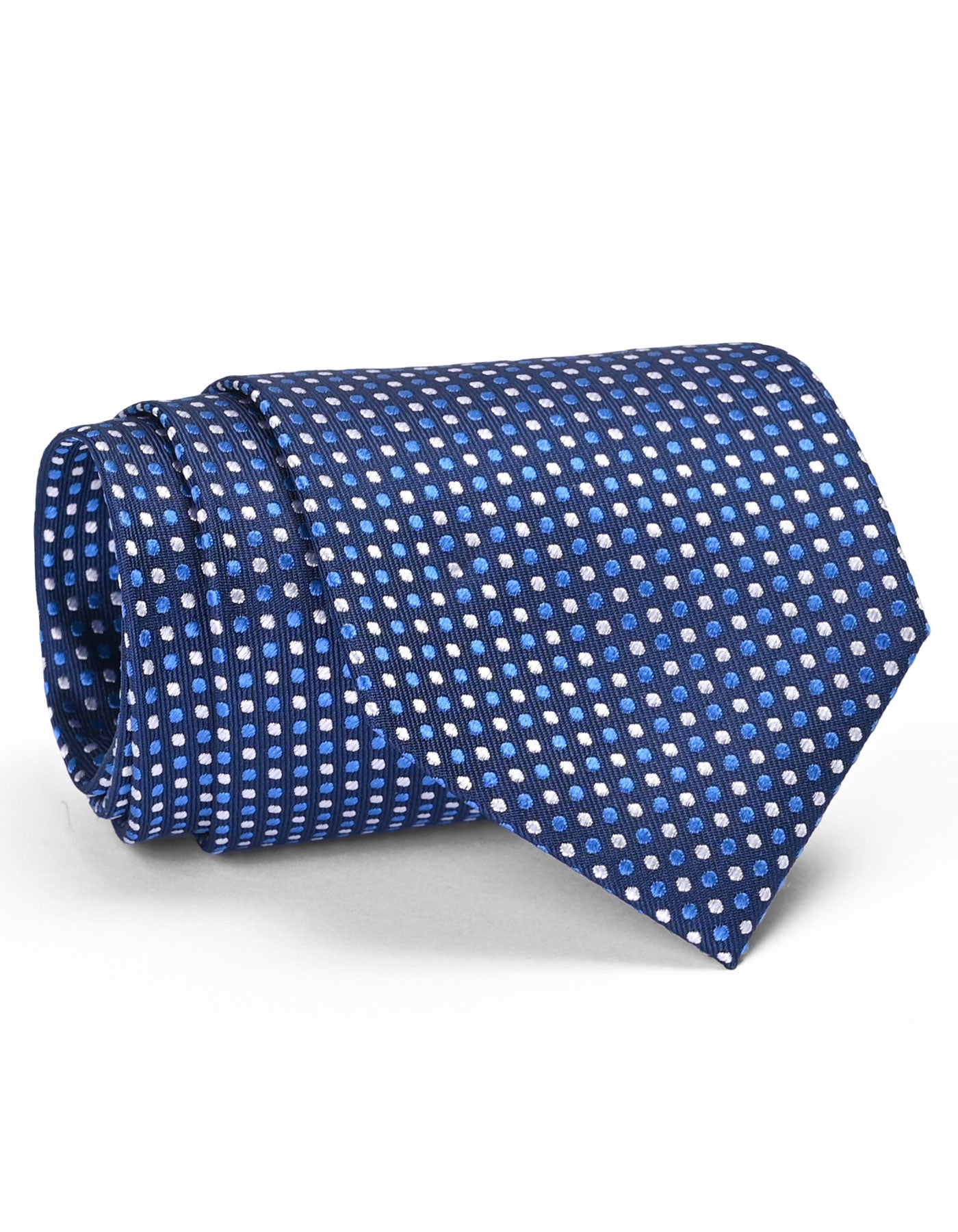 Blue Dotted Tie