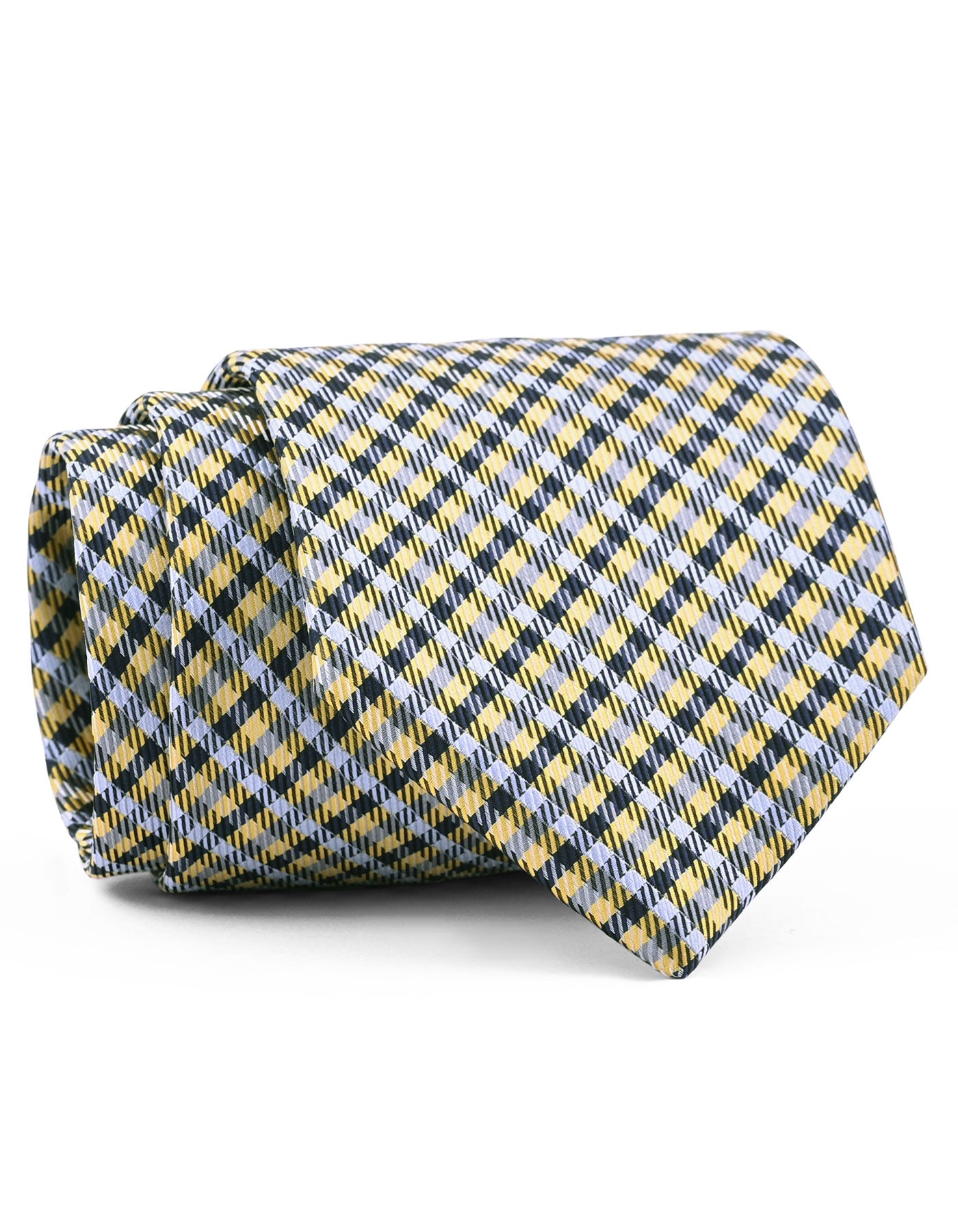 Golden Check Tie