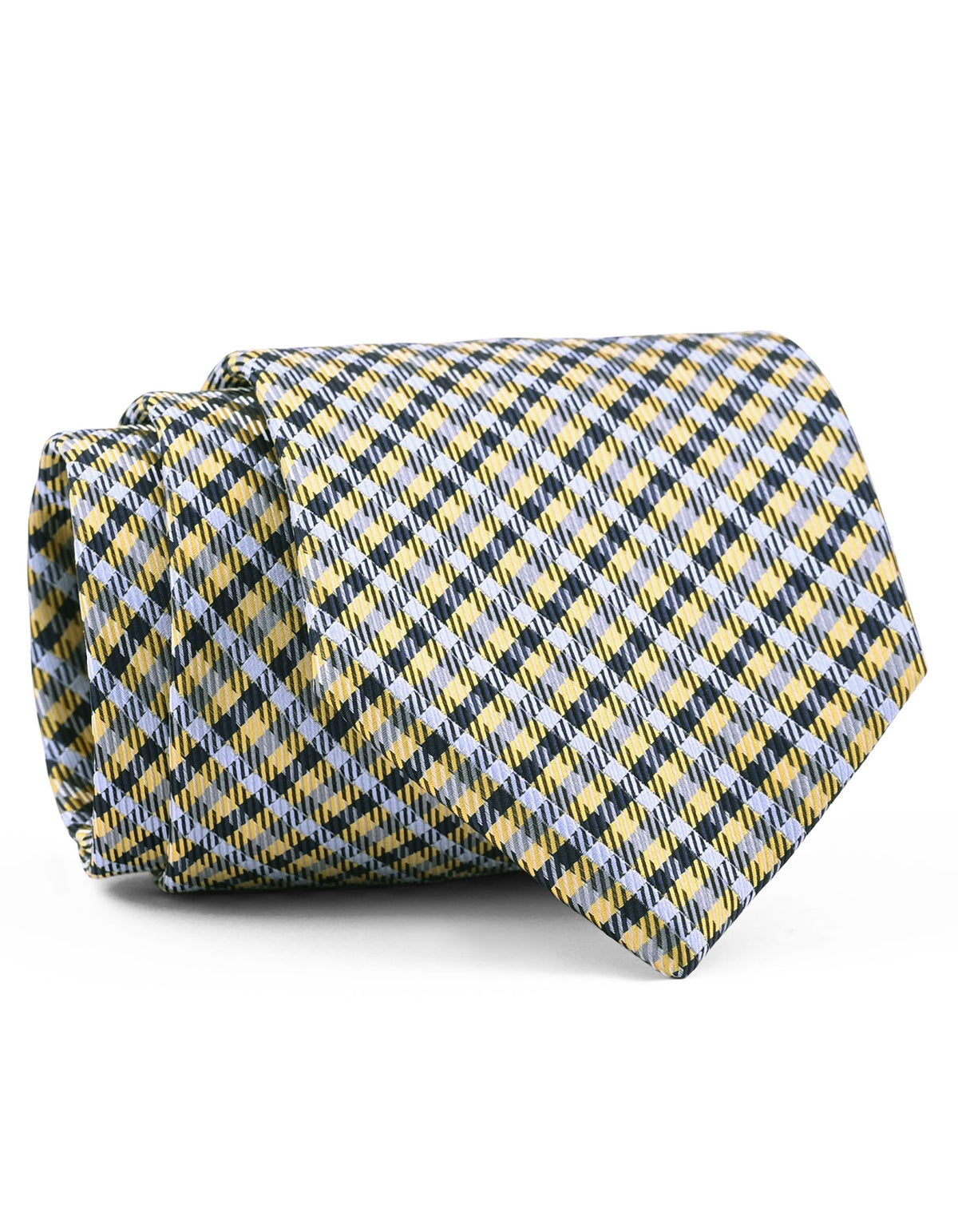 Golden Check Tie