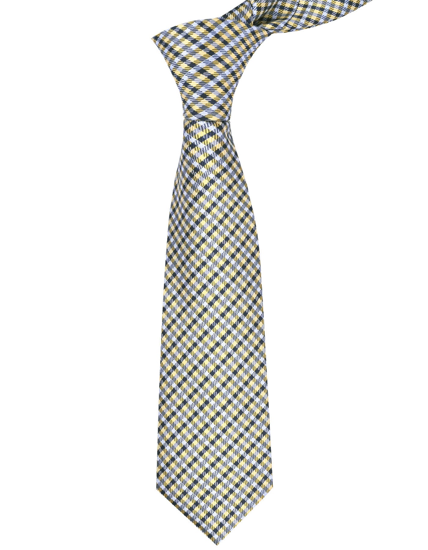 Golden Check Tie