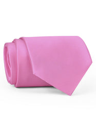 Pink Self Plain Tie
