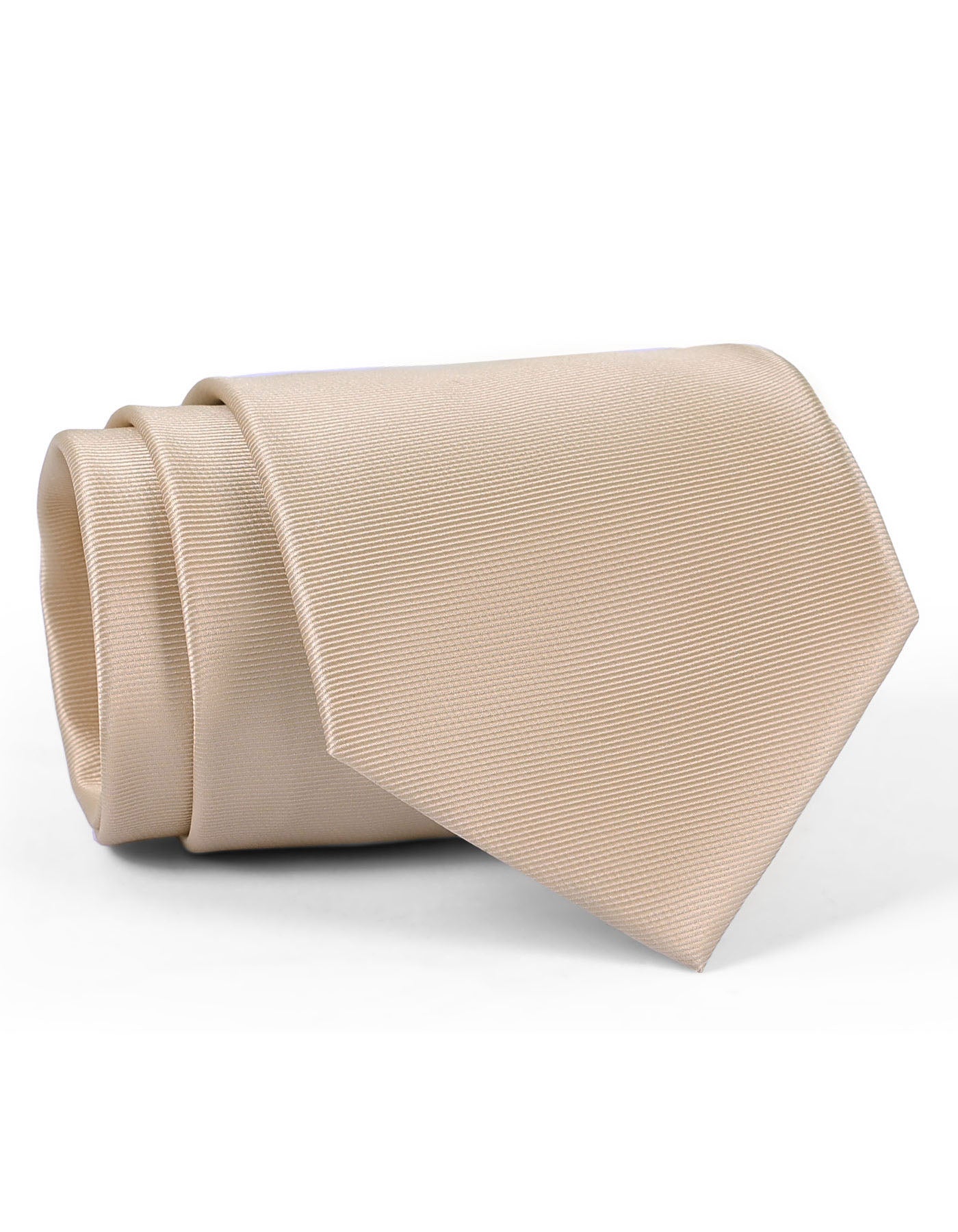 Beige Plain Tie